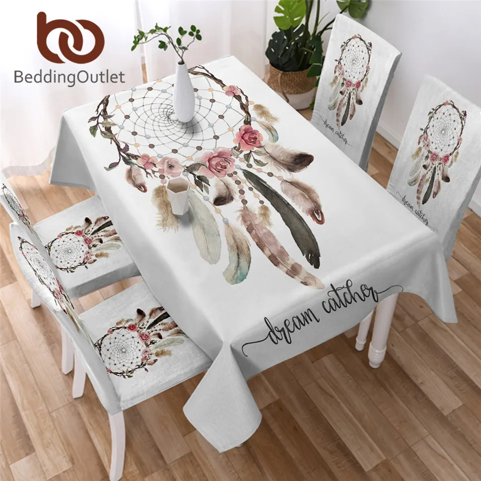 Водонепроницаемая скатерть-Ловец снов BeddingOutlet функциональная скатерть с