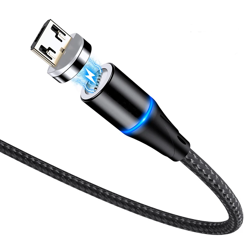 Магнитный кабель 3A 3 в 1 Micro usb type C адаптер зарядное устройство Быстрая зарядка для