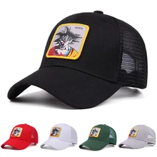 Новинка, летние бейсбольные кепки с рисунком из мультфильма «Драконий жемчуг», сетчатые бейсболки, бейсболки с аниме вышивкой для женщин и мужчин, уличная Кепка для водителя грузовика и папы