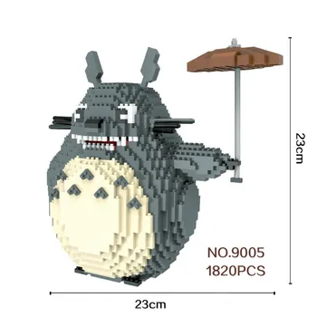 

1280-2276pcs 9001-9026 Big Size Blocks Totoro Mini Blocks Micro Blocks Super Mario DIY Building Toys Model for Children Gifts