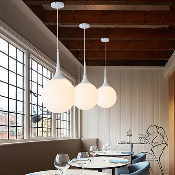

Modern Milk Globe Glass Shade Pendant Lamp Light Lights Fixture Ceiling Lighting-20cm