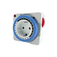 1PCS 24Hours Timer Switch EU Timer Plug in Mechanical Grounded Programmable Smart Countdown Switch Socket Indoor Auto Power off 2