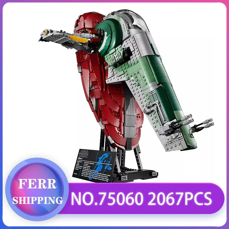 

UCS Slave I Slave NO.1 Building Block Bricks 05037 Star Wars Toys Kits Compatible WITH LegoINGlys StarWars Children Gifts 75060