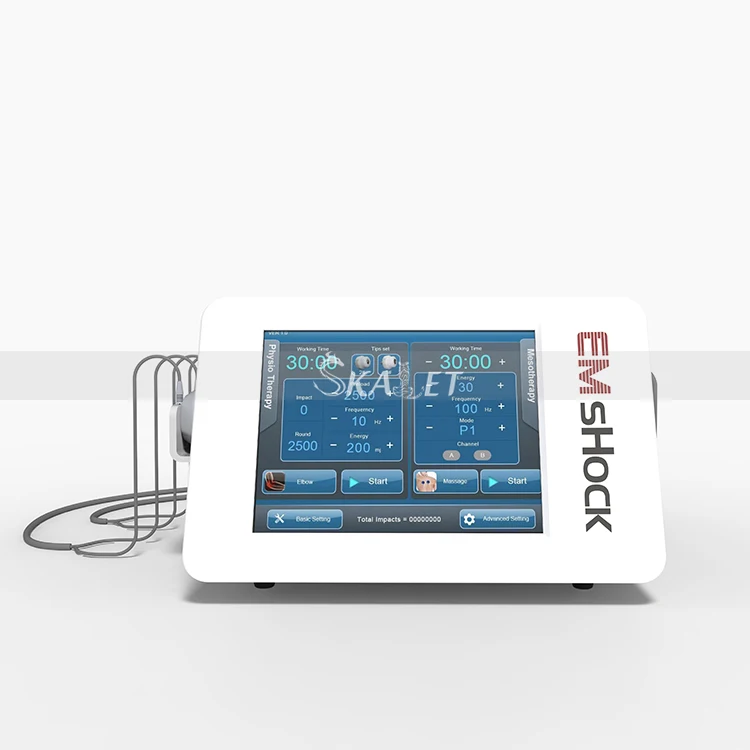 

2in1 Electric Muscle Stimulator EMS Muscle Stimulator Shock Wave Therapy Equipment for ED Treatment Home Use