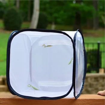 

Insect and Butterfly Habitat Cage Terrarium Popup Open Mesh Foldable Housing Enclosure Portable Strip Insect Supplies
