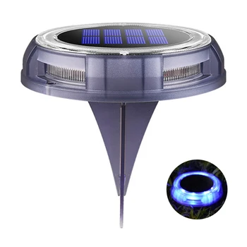 

8 Leds Driveway Landscape ABS Stair Solar Power Outdoor Garden Auto On Off Patio Decking Ground Light Pathway IP68 Waterproof
