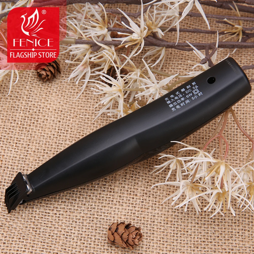 Fenice Professional Pets Grooming Supplies Electric Clipper Trimmer USB Chargeable Trimming Tools for Pet Face Feet Eyes Ears