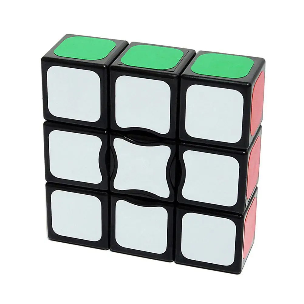 1 слой 1*3*3 Скорость 1x3x3 головоломка волшебный куб Cubo Megico головоломка с быстрым кубом игрушка для детей - Цвет: Black