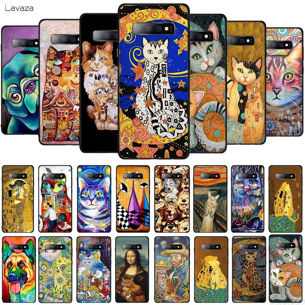 Lavaza Kiss by Gustav Klimt кошка собака ТПУ силиконовый чехол для телефона samsung Galaxy S6 S7 eeege S10e