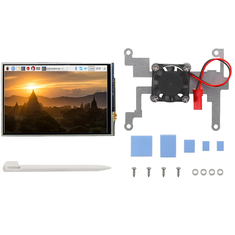 Ventilador de Refrigeração Cabo de Vídeo + Fonte de Alimentação para Raspberry Ram + Cartão Raspberry Modelo Kit 2gb - 4gb 8gb sd Case 4k hd 4b pi 4 b - Imagem 3