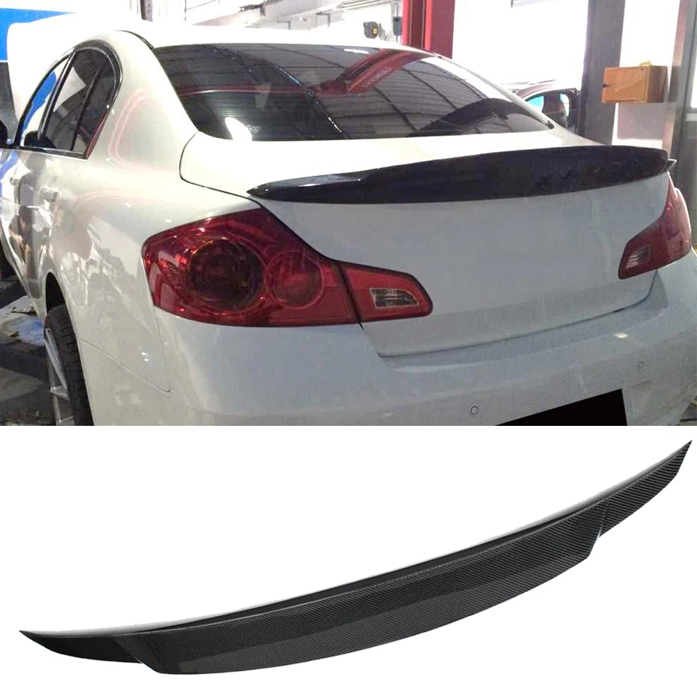 Спойлер на багажник автомобиля спойлер из углеродного волокна для Infiniti G37 G35 G25 sedan