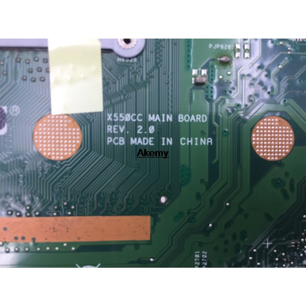 Akemy X550CC материнская плата для ноутбука ASUS X550CA X550CL R510C Y581C X550C A550C оригинальная материнская плата 0GB-RAM 1007U/2117U Процессор