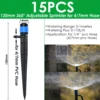 SPRYCLE 4/7mm Garden Adjustable Irrigation Stake Sprinkler Emitter Dripper Micro Spray Rotating Nozzle Watering Arrow Greenhouse 5