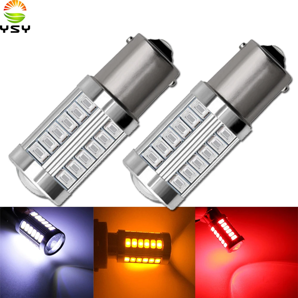 YSY 500 шт. 1156 BAU15S P21W PY21W 7507 светодиодные лампы для автомобилей поворотники