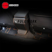 Leather Car Styling Seat Back Anti Kick Pad Cover Mat Rear Air Vent Panel Protector for Subaru XV 18 19 20 Interior Accessories tanie tanio Black