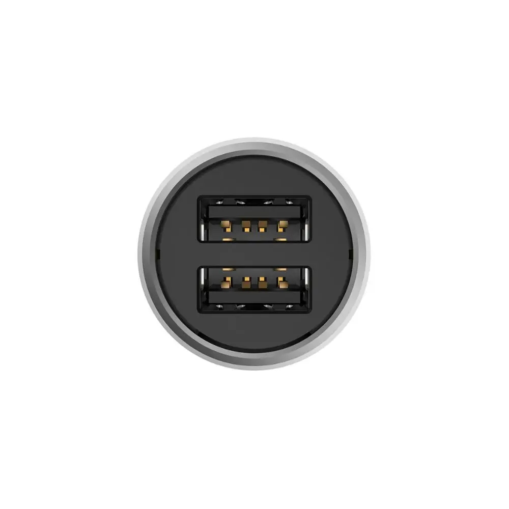 Оригинальное автомобильное зарядное устройство Xiaomi QC 3,0 36W Max Dual USB Quick Charge 5 V/3A 9 V/2A 12 V/1.5A безопасное металлическое зарядное устройство для Xiaomi Android iOS