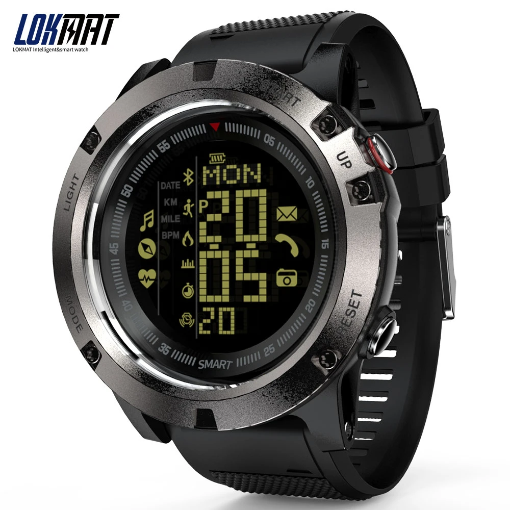 

Lokmat Bluetooth SmartWatch IP68 Waterproof Call Reminder Sport Clock Heart Rate Monitor Smart Watch Men For Ios Android Phone