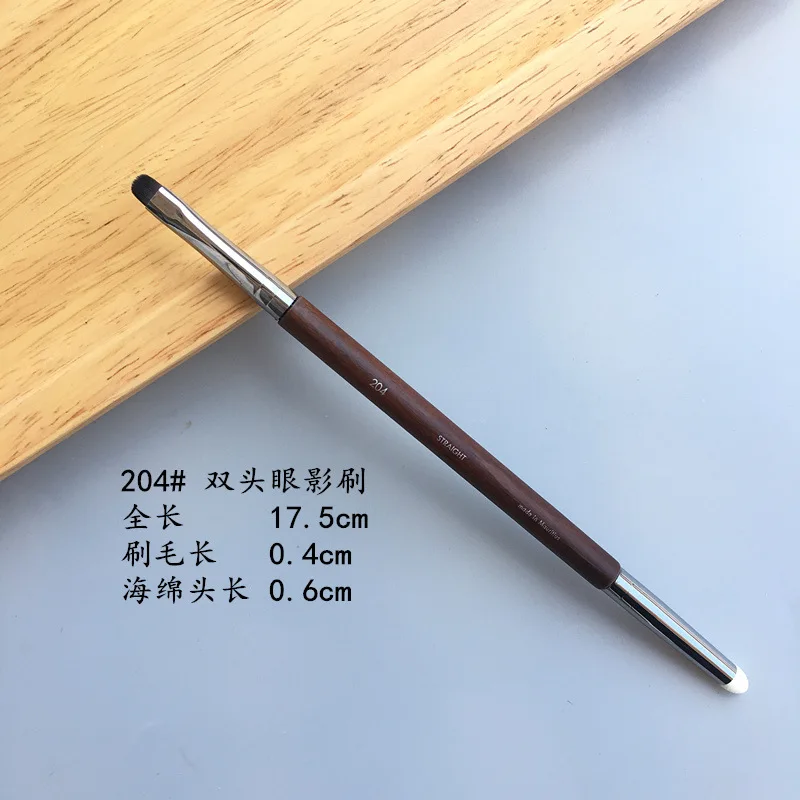 Log serie 204# кисть с двойной головкой для теней для век спонж для теней Косметическая кисть с отжимным хвостом для глаз