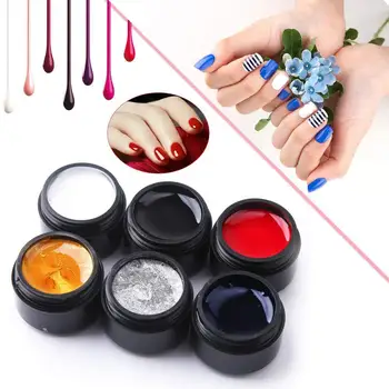 

Women Soak Off Elastic Nail Painting Drawing Gel DIY Art Lacquer Varnish Base