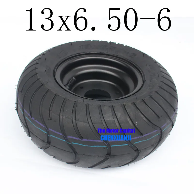 Супер высокопроизводительный картинг детская коляска ATV UTV 13X6. 50-6 дюймов колеса 13*6,50-6 шины бескамерные шины с ступицей