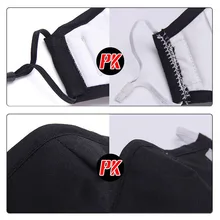 Мужская и женская дышащая маска для рта, хлопковая маска для лица, противопылезащитная маска PM2.5, светящиеся маски