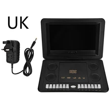 USB телевизор игровой ЖК-экран 13,8 дюймов 16:9 VCD широкоформатный HD перезаряжаемый аккумулятор автомобильный домашний портативный видео dvd-плеер