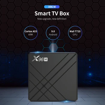 

Android 9.0 TV Box X96M Allwinner H603 2G 16G Smart TV X96 Android Set Top Box USB 3.0 2.4G Wifi H.264 IPTV TV Box Media Player