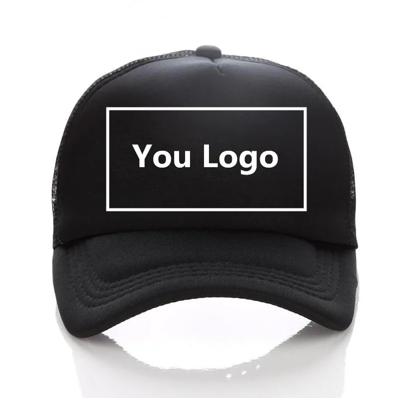 

Print Hat Free Custom LOGO Design Accept 1Pcs Print Logo Men Women Baseball Cap Blank Mesh Hat Adult Children