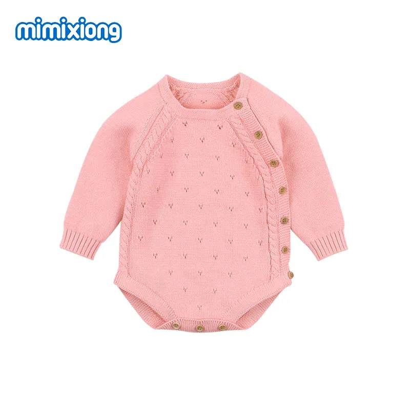 body for newborn 503 Для маленьких девочек боди модные Карамельный цвет вязаный комплект для новорожденных детей, для маленьких мальчиков комбинезон Одежда Осенние футболки с длинными рукавами детская одежда, одежда - Цвет: body for newborn 503