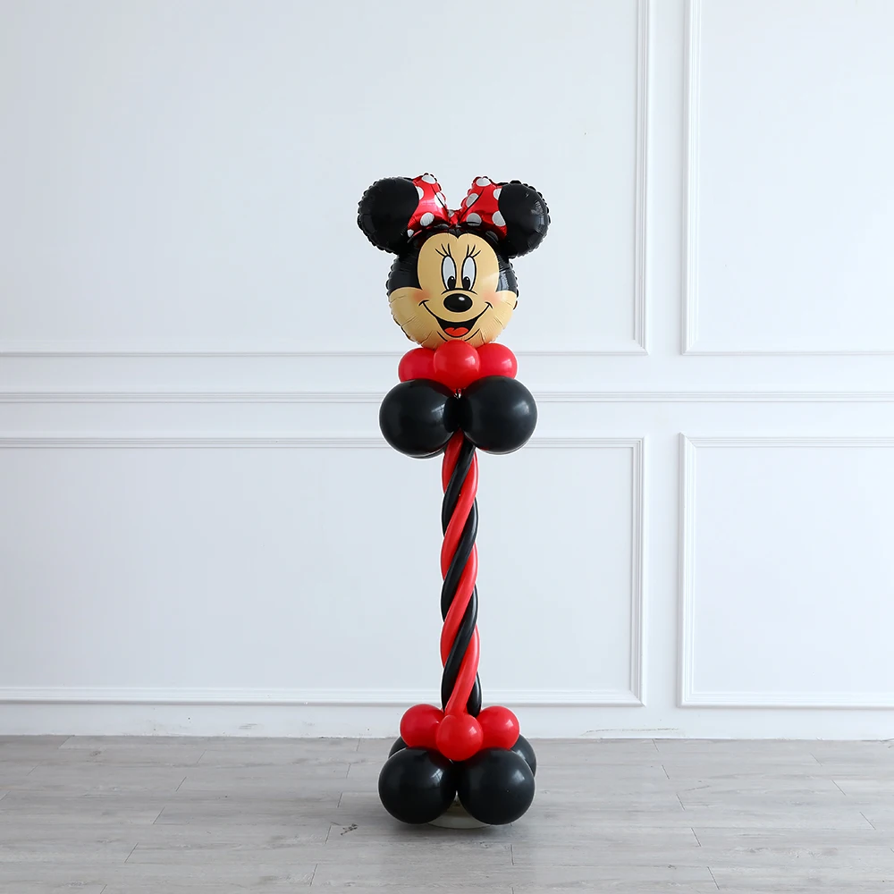 30pcs Minnie 30 шт./лот, воздушные шары из фольги с изображением Минни Микки Мауса, воздушные шары с гелием из мультфильма Микки Маус, украшения для вечеринки в честь Дня Рождения Ребенка - Цвет: 30pcs Minnie
