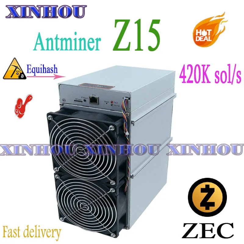 

Майнер Asic Antminer Z15 420k, б/у, Equihash Zcash ZEC, лучше чем Z11 Z9 z9mini S19 T19 B7 Innosilicon A9 A10 M31S M30S A1