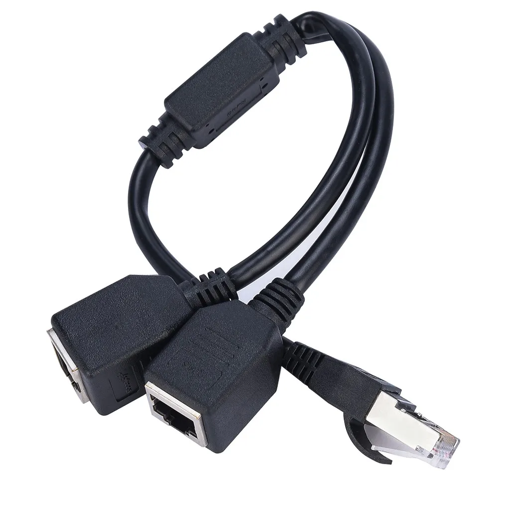 Сетевой разветвитель Ethernet RJ45 переходник с 1 штекера на 2 гнезда сетевой