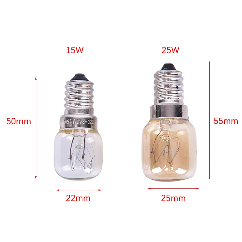 High Temperature 15W Yellow Toaster Tungsten Filament Plug In Oven Light  Bulb 300 Degree From Vavashop, $2