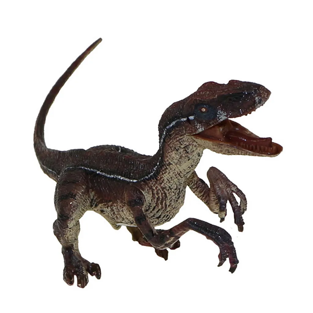 Jurassic Wild Life Simulated Velociraptor Toy Play Set Plastic Play Toys World Park Dinosaur Model Action Figures Kids Boy Gift