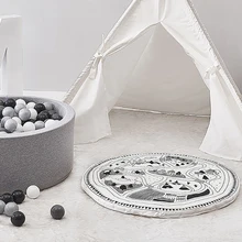 Коврик для детской комнаты детский игровой коврик для развития подвижности коврик плед для активного отдыха моющийся YZL039
