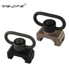 VULPO быстросъемный Отсоединяемый кнопочный Слинг поворотный адаптер Набор Пикатинни Крепление База 20 мм соединительное кольцо для слинга