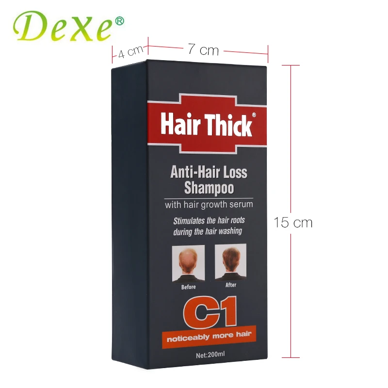 Dexe 200 мл C1 шампунь против выпадения волос с густой сывороткой для роста волос продукты от выпадения волос для мужчин предотвращают уход восстановление волос