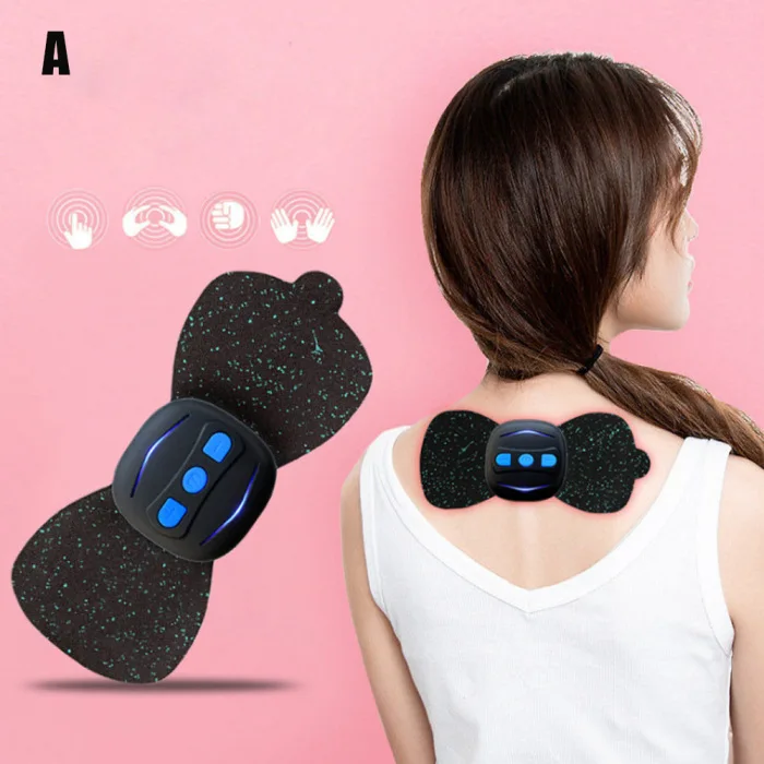 Портативный массажер для шеи Электрический дизайн бабочки мышечный Стимулятор спины шейный массажер для плеча талии руки облегчение боли