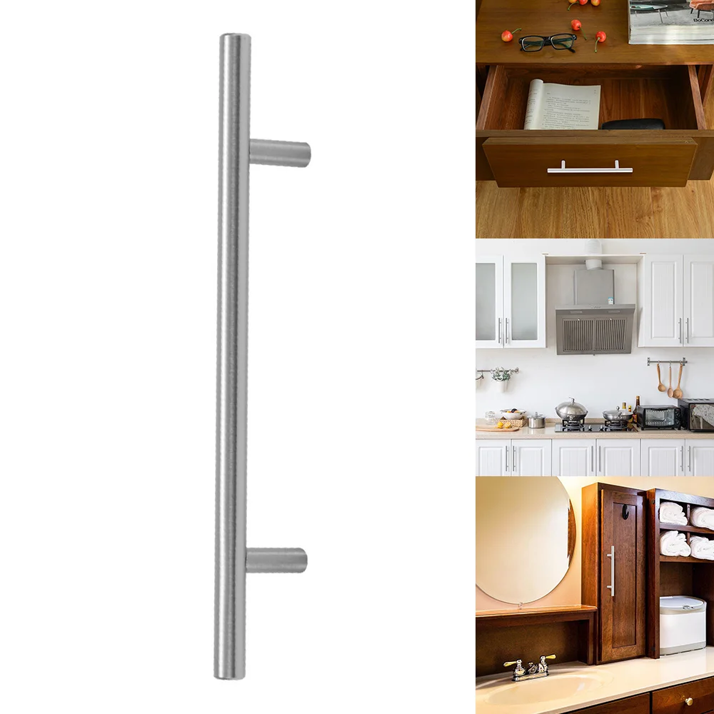 

Stainless Steel Kitchen Door Cabinet T Bar Handle Pull Knob cabinet knobs furniture handle cupboard drawer handle Cabinet Knobs