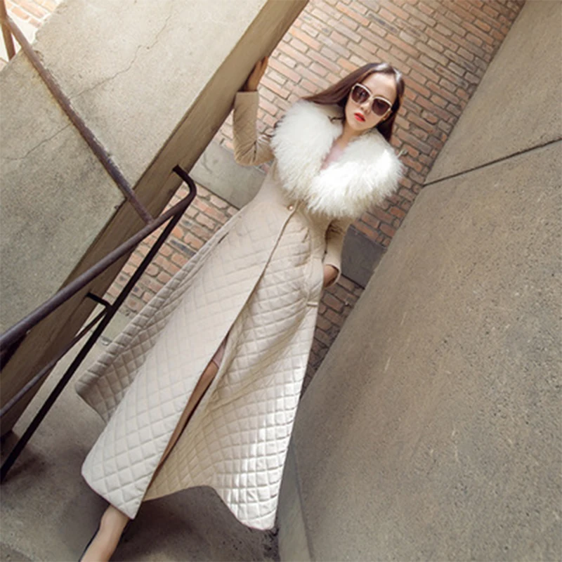 Одежда женская теплая зимняя длинная куртка Manteau Femme Топ Hiver и блузки ropa mujer Dames Parka плюс размер меховой воротник YL184
