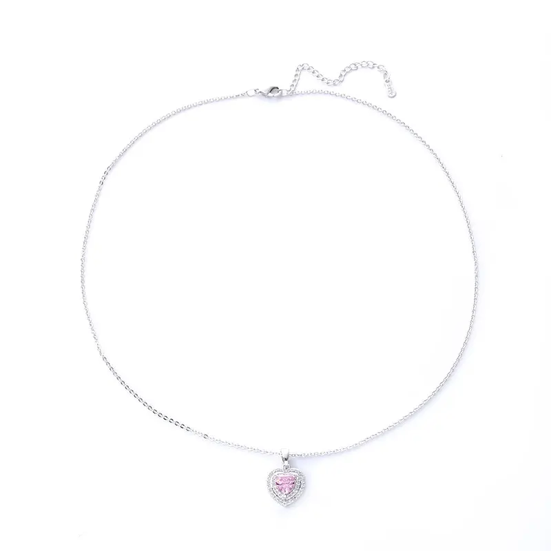 Silver Women's Men's Stainless Steel Necklace Clover Pendant Clavicle Chain Simple Style Ladies Exquisite Birthday Gift Accessories - Окраска металла: Silver