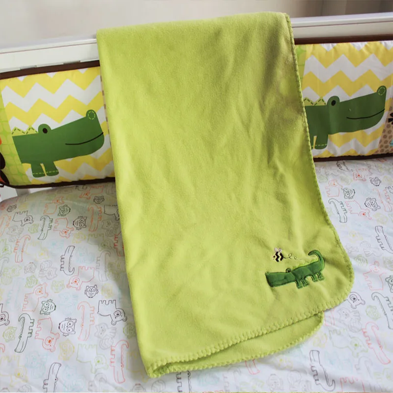 blanket 5 шт./компл. 3D изображением животного детские Постельное белье бампер матрасный чехол для детской кроватки детские украшения комнаты для детской кроватки Постельное белье - Цвет: blanket