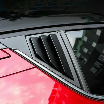 

Matte Black Louver Vent Cover ABS Trim Replacement Accessories Car Auto