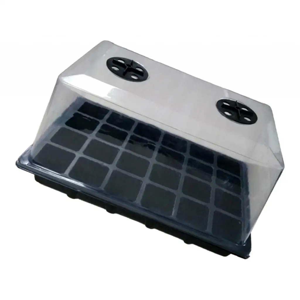 Growing Box 24 Cells Greenhouse Seed Trays Garden Tool Supplies