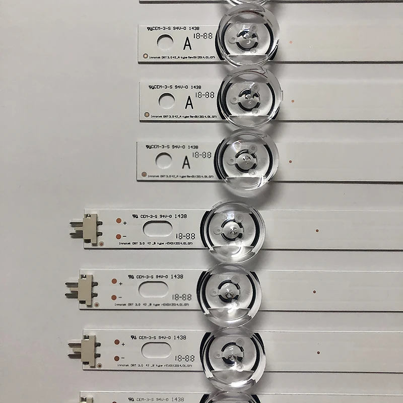 100 NEW 8 PCS 4 A 4 B LED strips for LG INNOTEK DRT 3 0 5