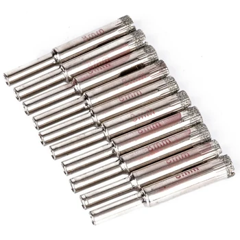 

10pcs Diamond Hole Saw Opener Cutter Drill Bit For Glasses Tiles Cutting Tool