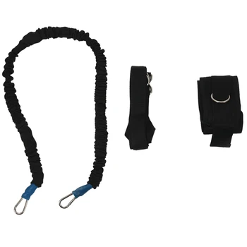 

Resistance Bungee Band with Adjustable Belt for Running Training Workout Speed Agility Strength Basketball and Football Elastic