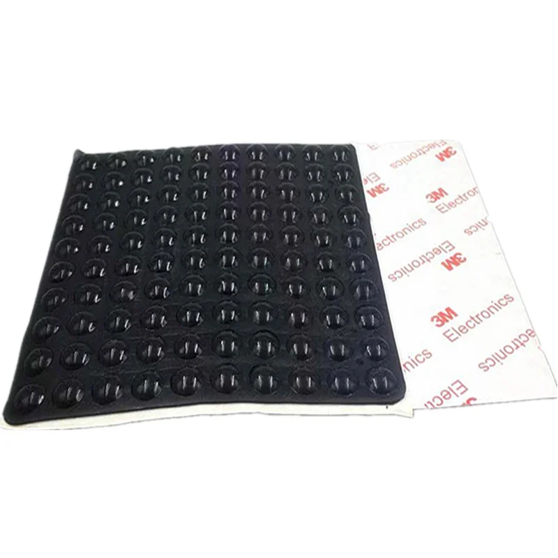 100 Pcs 6 x 2.5 mm Self Adhesive Round Silicone Rubber Bumpers Soft Transparent Black Anti Slip shock absorber Feet Pads Damper