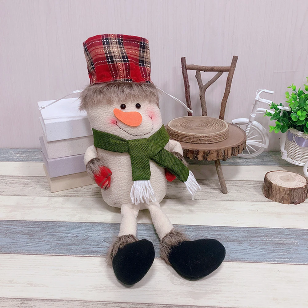Christmas Gift Tote Bags Non-woven Gift Bag With Handle For Kids DIY Party Favor Snowmen Eik Santa Claus Candy Storage Package
