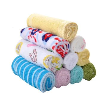 

8pcs Cotton Baby Small Square Towel Sweat Towel Saliva Towel Handkerchief